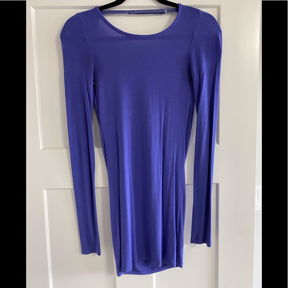 Long Sleeve Scooped Back Shirt